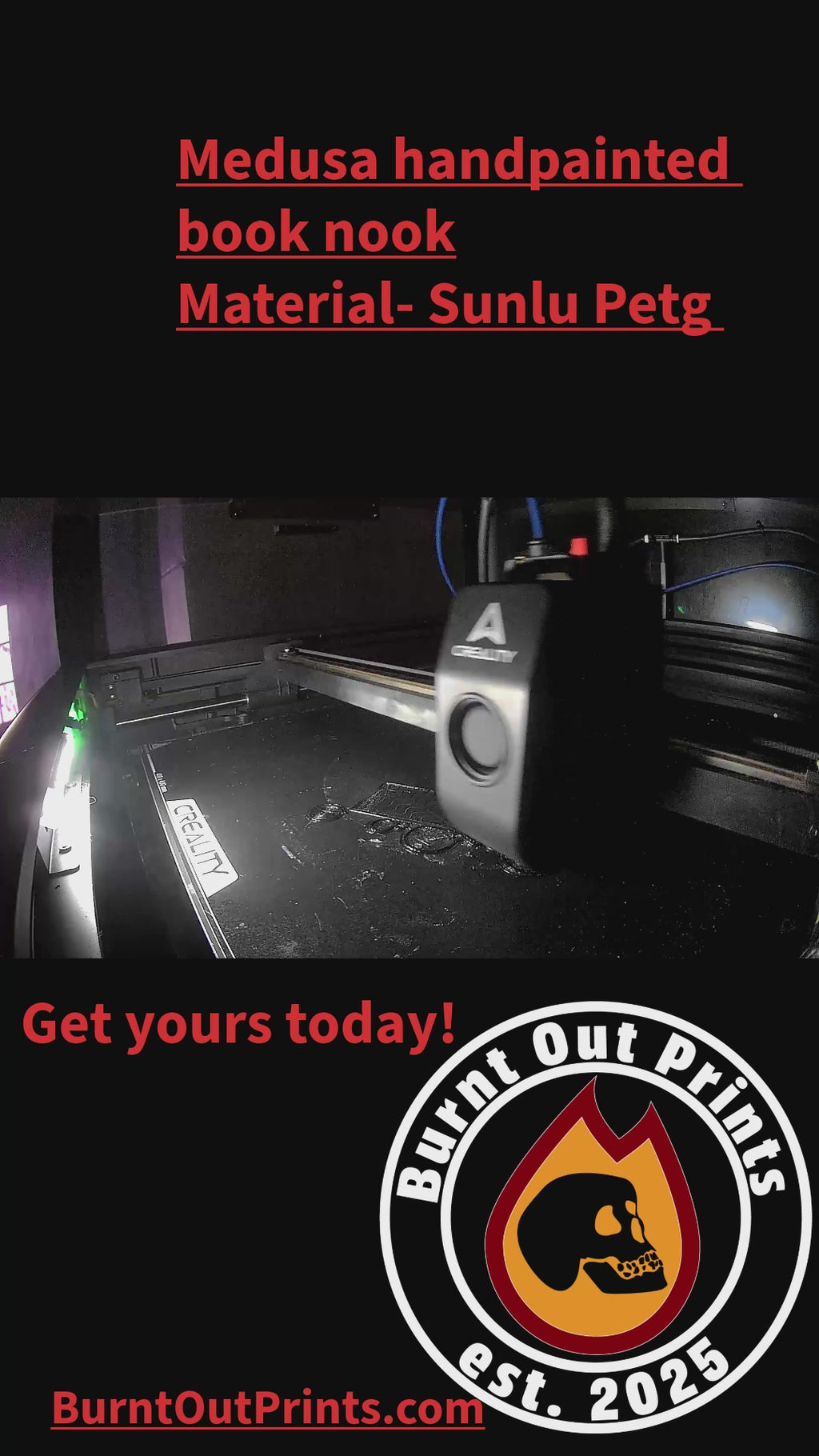 Medusa hand painted book nook Gold